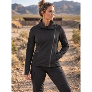 5.11 Tactical Womens Athena Asymmetrical Zip Jacket Size Medium Black Outdoor